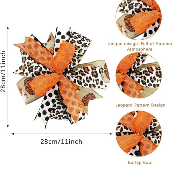 Fall Wreath Bow - Picture 2 of 4